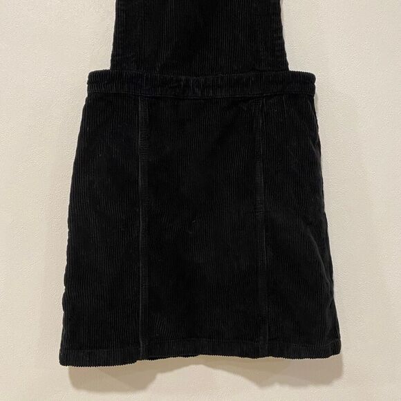 Topshop Black Corduroy Pinafore Overall Dress Size US 6 UK 10 EUR 38 - Picture 5 of 10